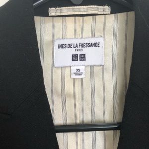 Uniqlo IDLF SS20 cotton linen Blazer in black